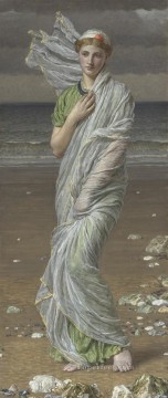 アルバート・ジョセフ・ムーア Painting - 貝殻の女性像 アルバート・ジョセフ・ムーア